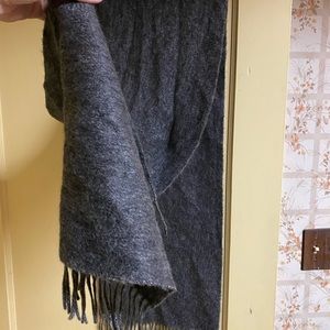 Long dark grey scarf